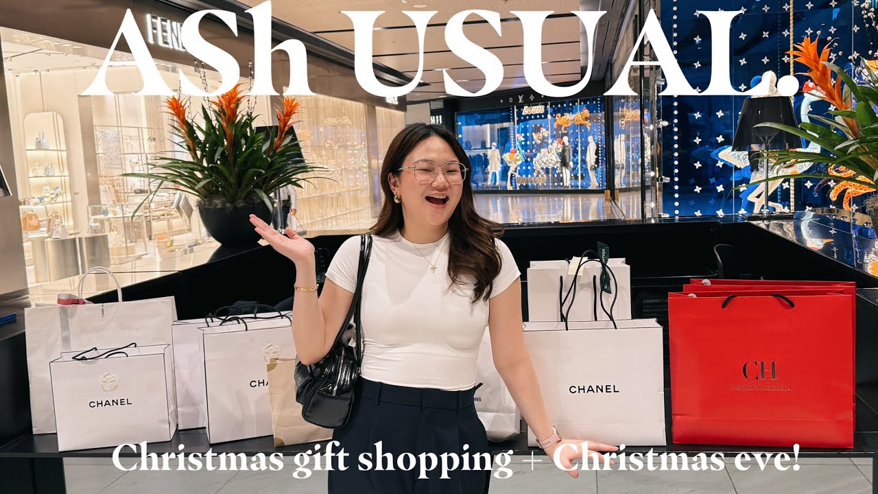 #AShUSUAL: CHRISTMAS GIFT SHOPPING, HAUL + CHRISTMAS EVE! | ASHLEY SANDRINE