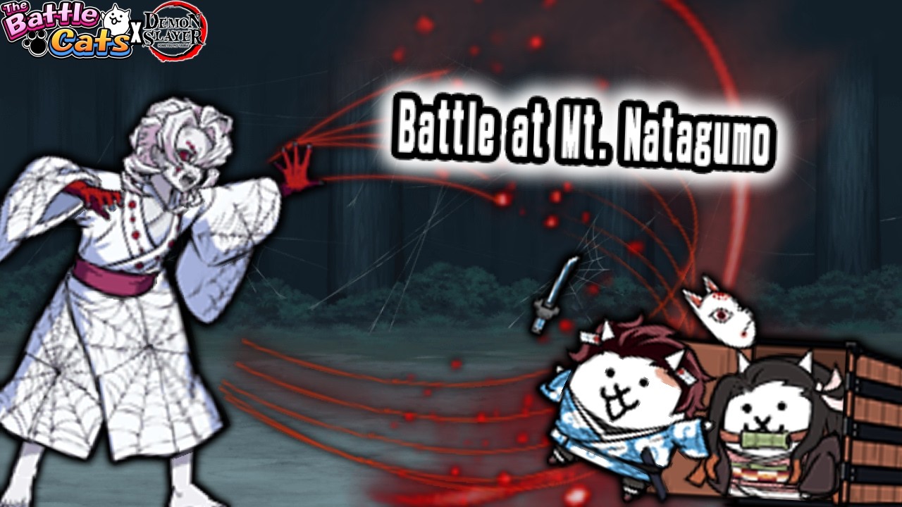 The Battle Cats - Battle at Mt. Natagumo [Demon Slayer Collaboration Event]