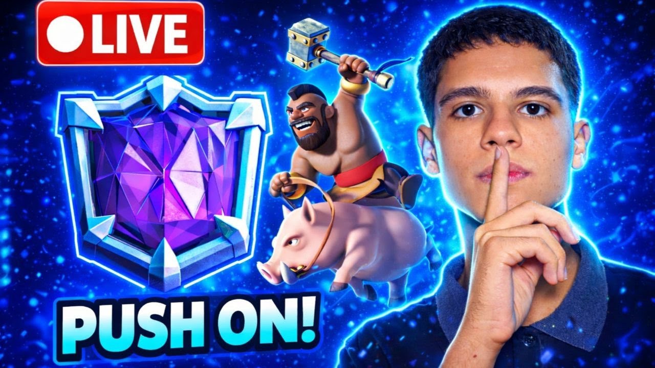 VOLTEI! PUSH PARA A MAIOR CAMPEÃO! CLASH ROYALE AO VIVO COM RESENHA!