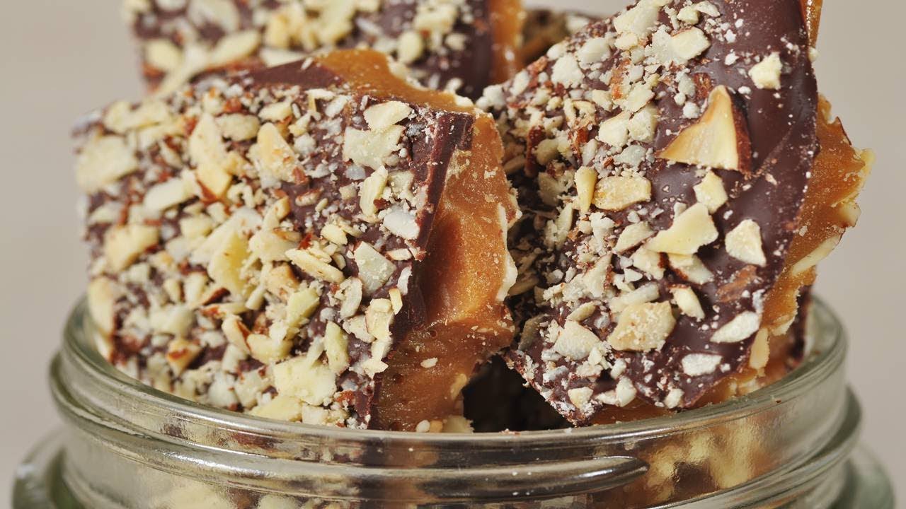 Buttercrunch Toffee Recipe Demonstration - Joyofbaking.com