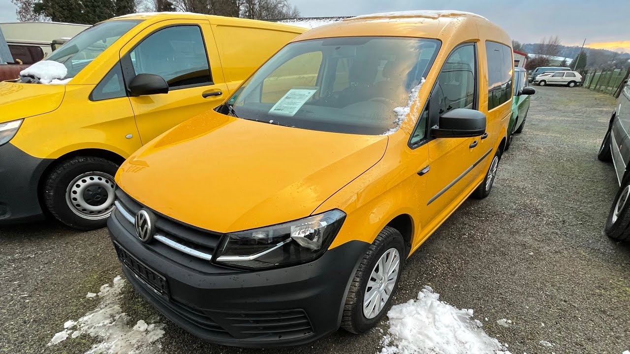 Осмотр Volkswagen Caddy kombi 2016 после строительной фирмы но в идеале /// цвета солнца #86