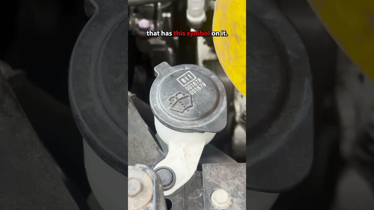 Where do you add more wiper fluid to your car? 💧🚘 #shorts