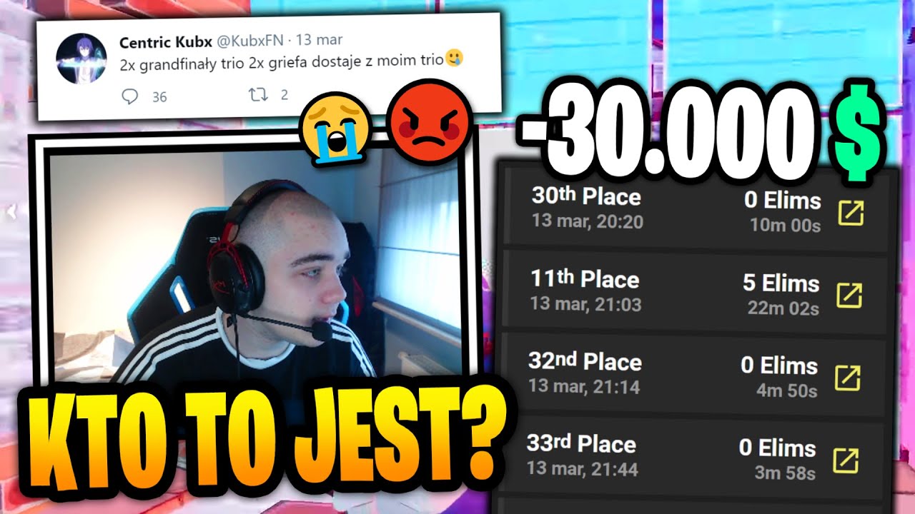 😭 PRZEZ TO *NIEZNANE* TRIO KUBX ADVISE I ARTOR STRACILI AŻ 2 GRY W FINALE FNCS! ~ KULARZ SZOTY