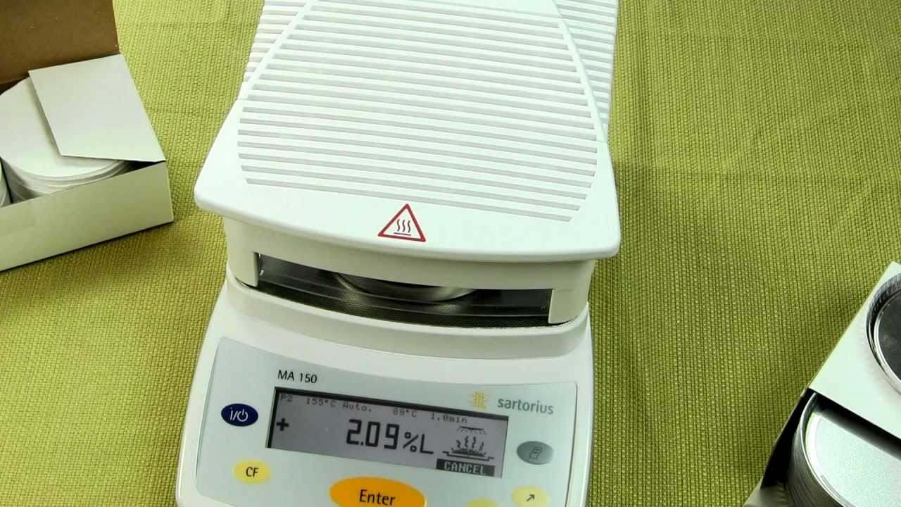Moisture balance - determine moisture content by gravimetric drying method