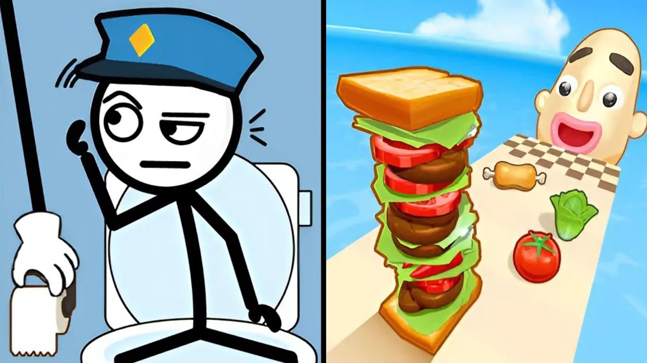 Play TikTok Gameplay: Thief Puzzle vs Sandwich Runner — All Levels Gameplay Android, iOS - 2025