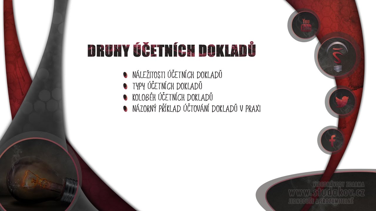 Úvod do účetnictví #3 - Druhy účetních dokladů