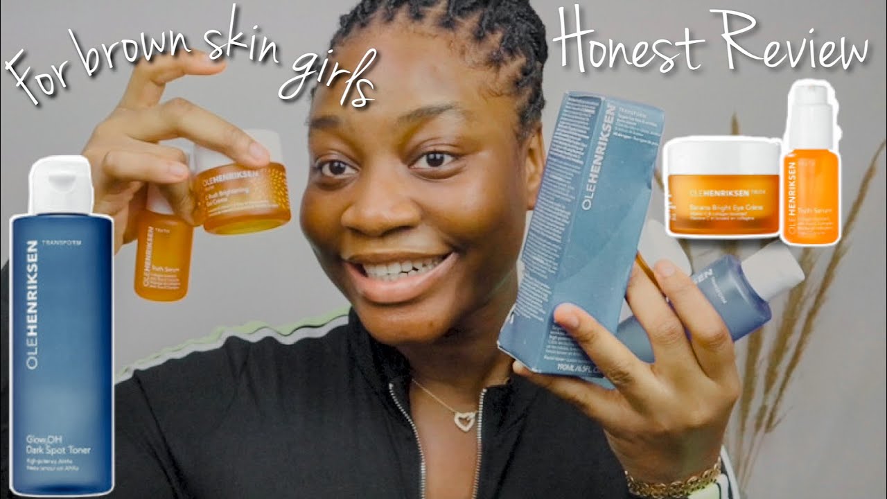 REVIEWING LUXURY SKINCARE BRAND OLEHENRIKSEN (best skincare for a dark skin girl)