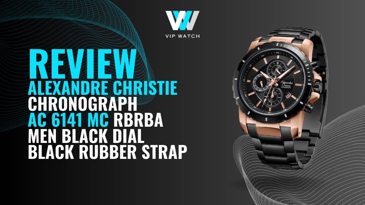 REVIEW JAM TANGAN Pria Alexandre Christie Chronograph AC 6141 MC RBRBA Men