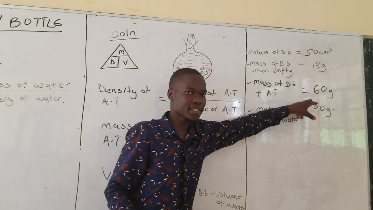 Density Bottle by Mr Auma part 2.... continuation of part 1
