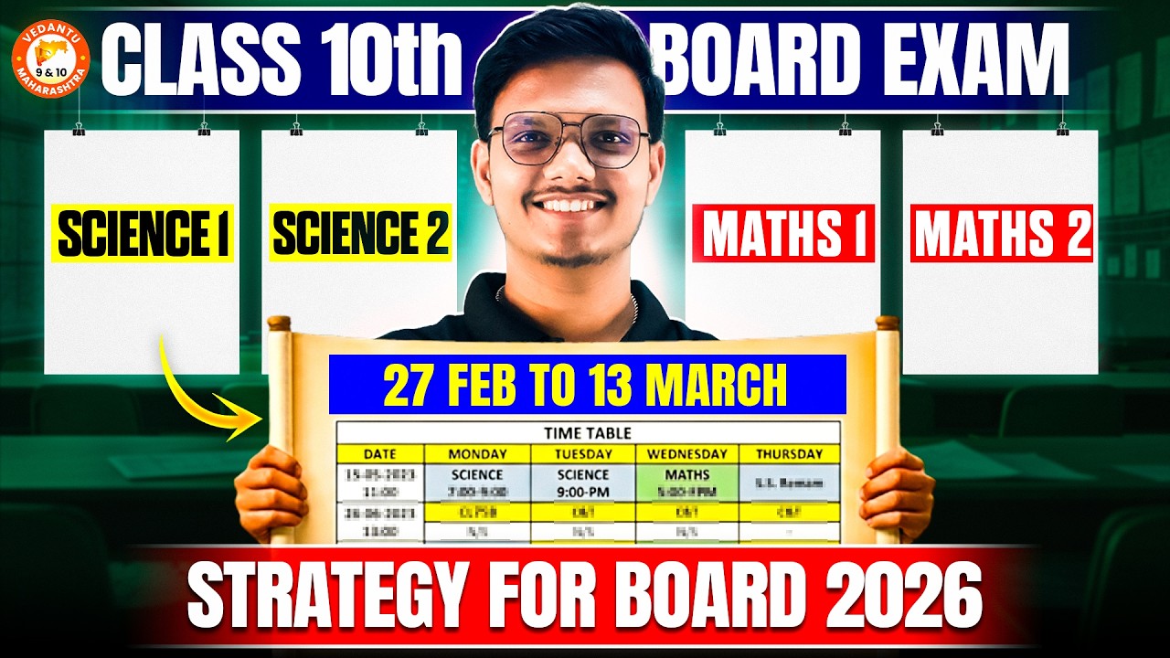 Class 10th Board Exam 2026 - Must Follow This Planner For 95% | 27 Feb to 13 March | By Pravin Sir