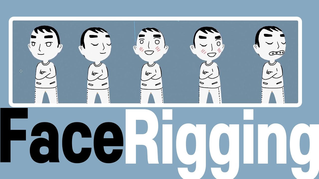 Face Rigging (Grease Pencil, Blender)