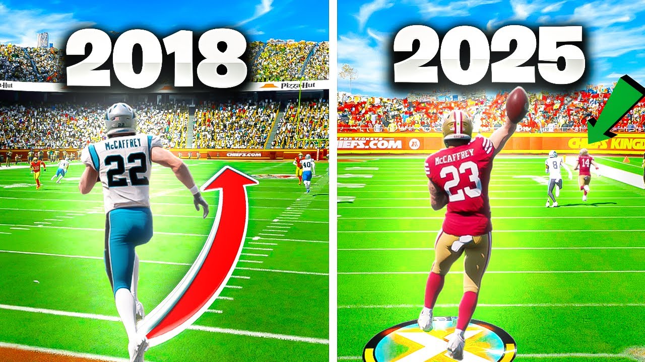 I Tried Scoring A 99 Yard Touchdown With Christian McCaffrey In EVERY Madden!