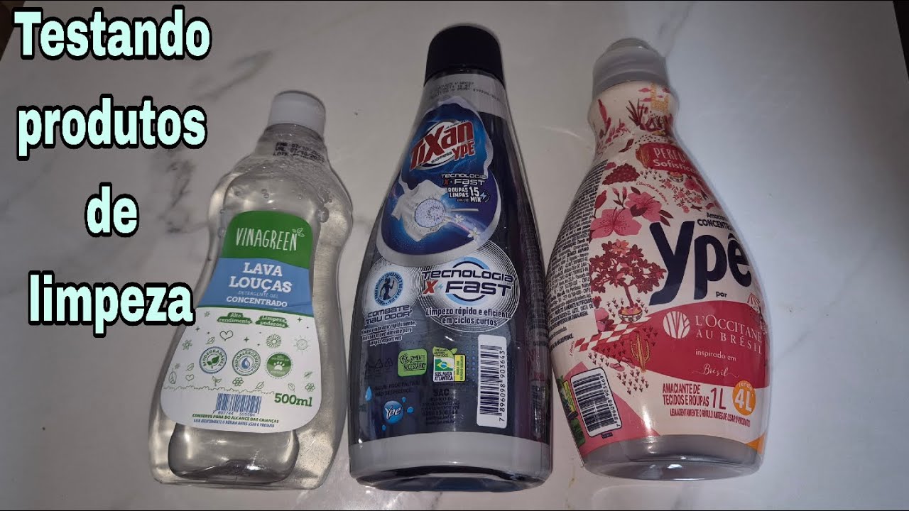 TESTANDO PRODUTOS DE LIMPEZA: TIXAN YPÊ EXPRESS, YPÊ L'OCCITANE, VINAGREEN