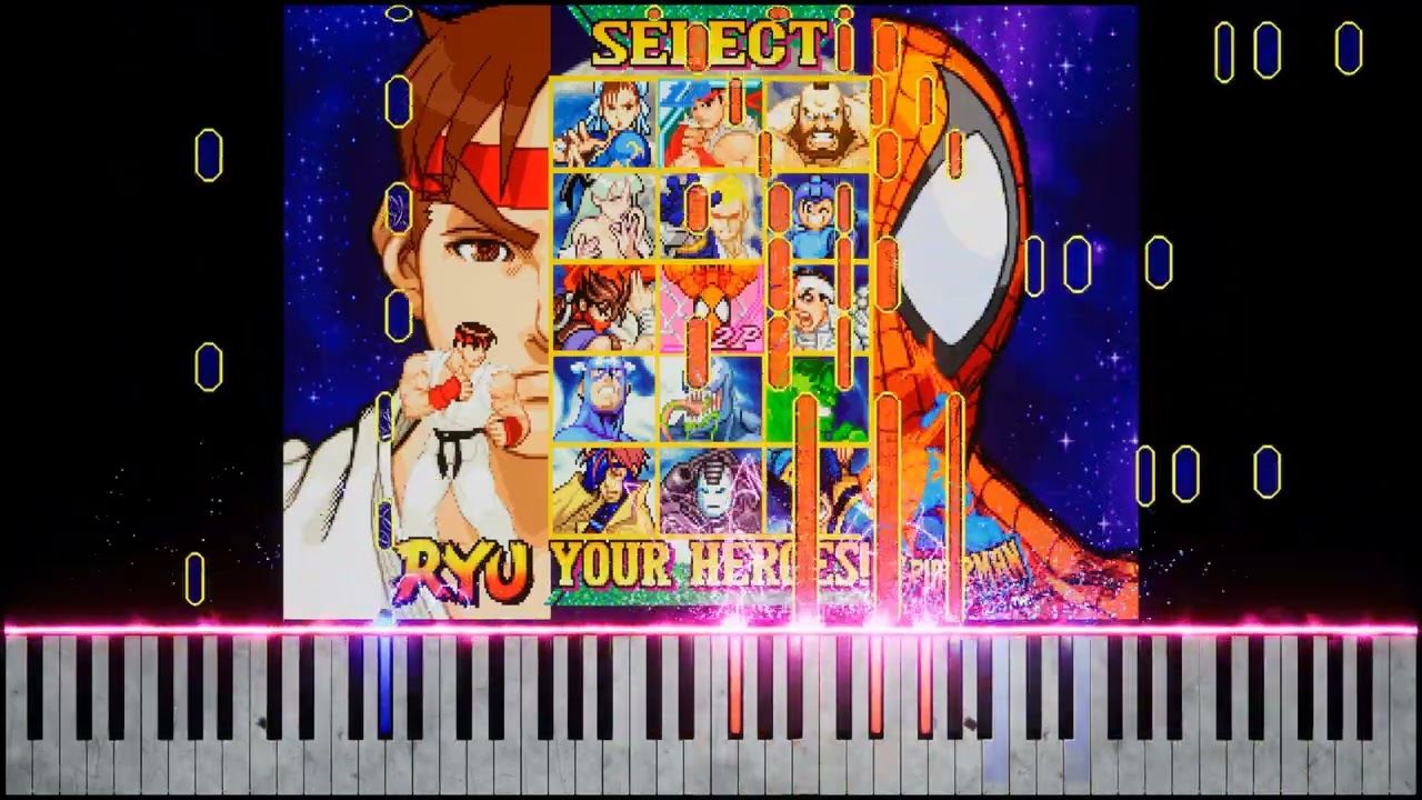 Marvel vs. Capcom - Character Select Theme [Piano Cover with Variations]