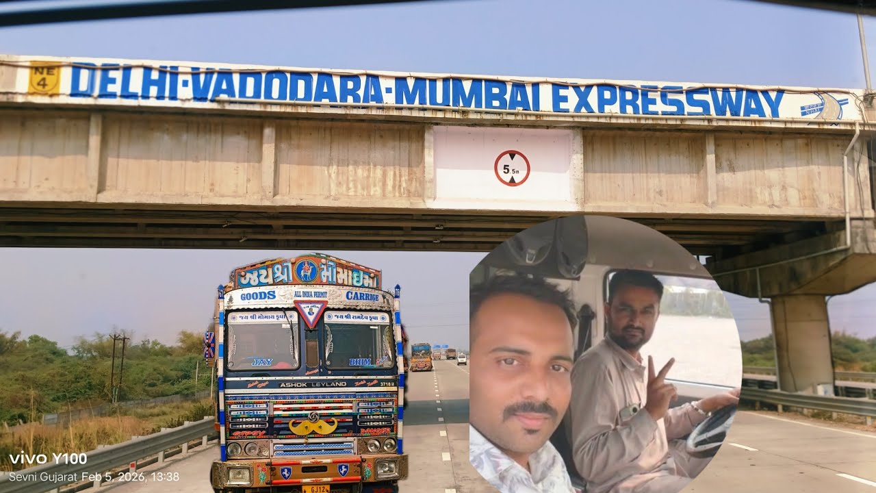 Nashik se loading karke Nikal Gaya gujrat me enter #trucking #driver #vlog @gj12waletruckdriver98 