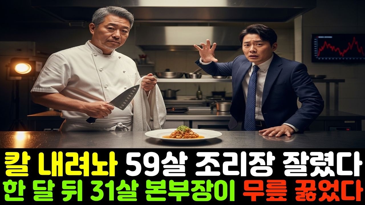 33년 경력 요리사를 3분 만에 잘랐습니다. 그런데 한 달 뒤, 그 회사 맛이 사라졌습니다 공감사연 | 감성사연 | 인생이야기 | 감동사연