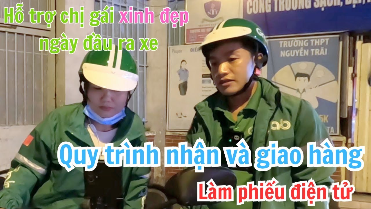 Hỗ trợ chị gái xinh đẹp ngày đầu ra xe || Linh Vlog kinh nghiệm chạy grab