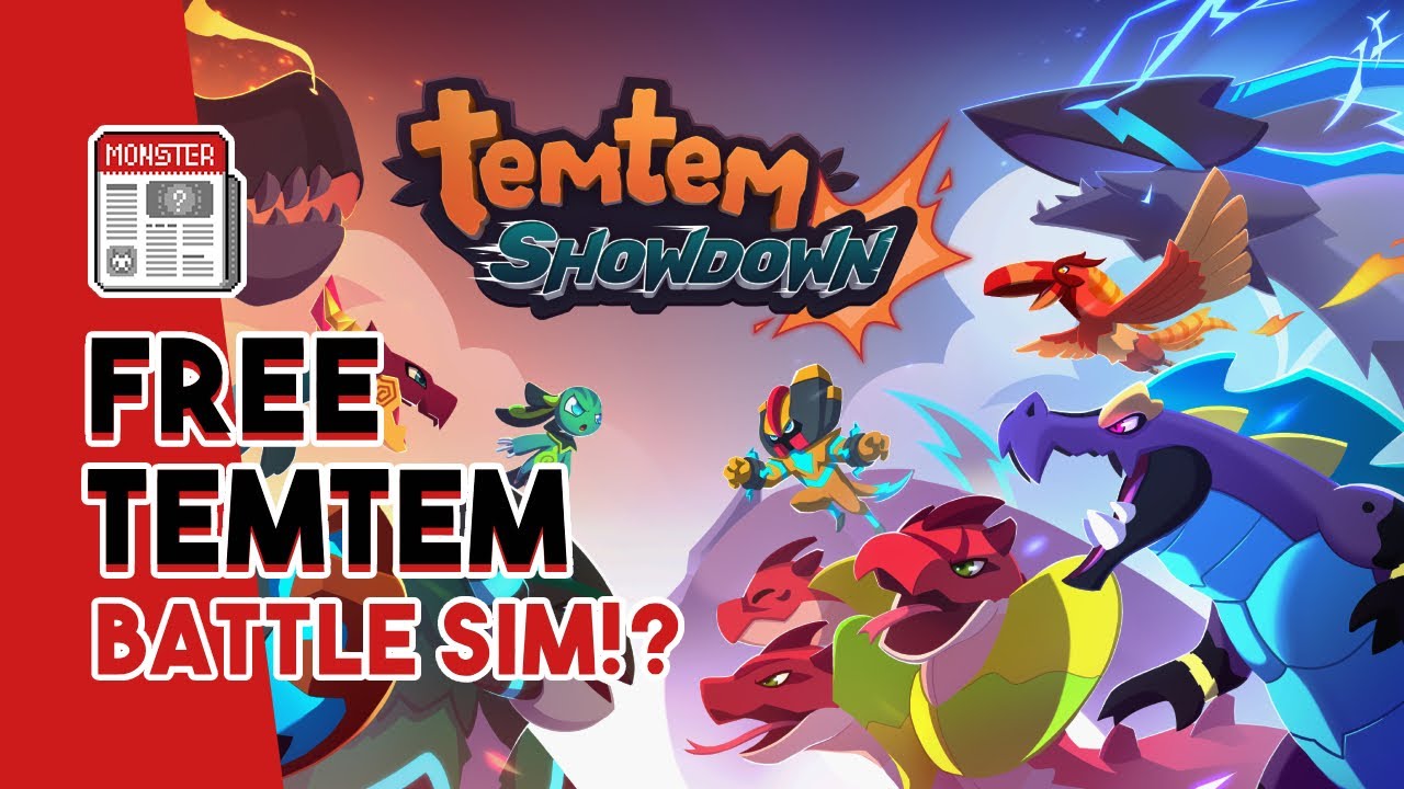 NEW FREE TO PLAY TEMTEM BATTLE SIMULATOR JUST DROPPED!? | Temtem Showdown First Look