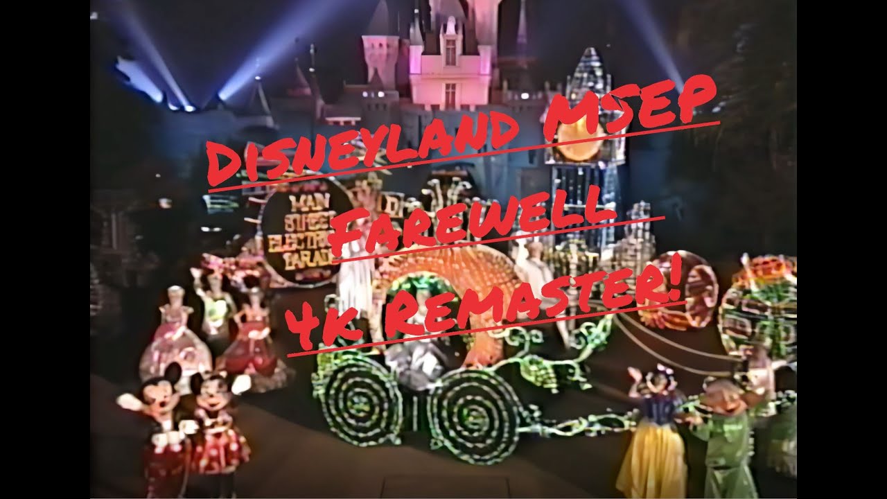 Vintage Disneyland Main Street Electrical Parade Farewall 1996 4k FULL Remaster!