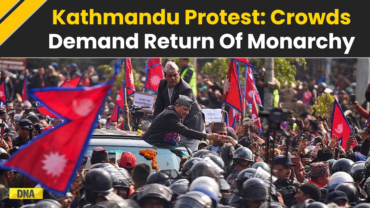 Nepal Protest: Thousands Rally In Kathmandu Demanding Return Of Nepal Monarchy