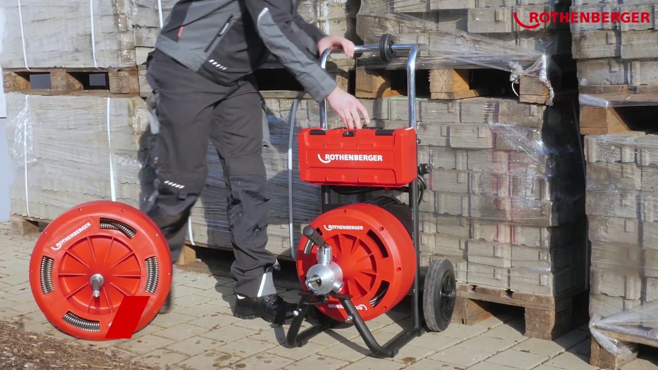 RODRUM M & L  Pipe Cleaning Machine – Application / Trommelrohrreinigungsmaschine - Anwendung