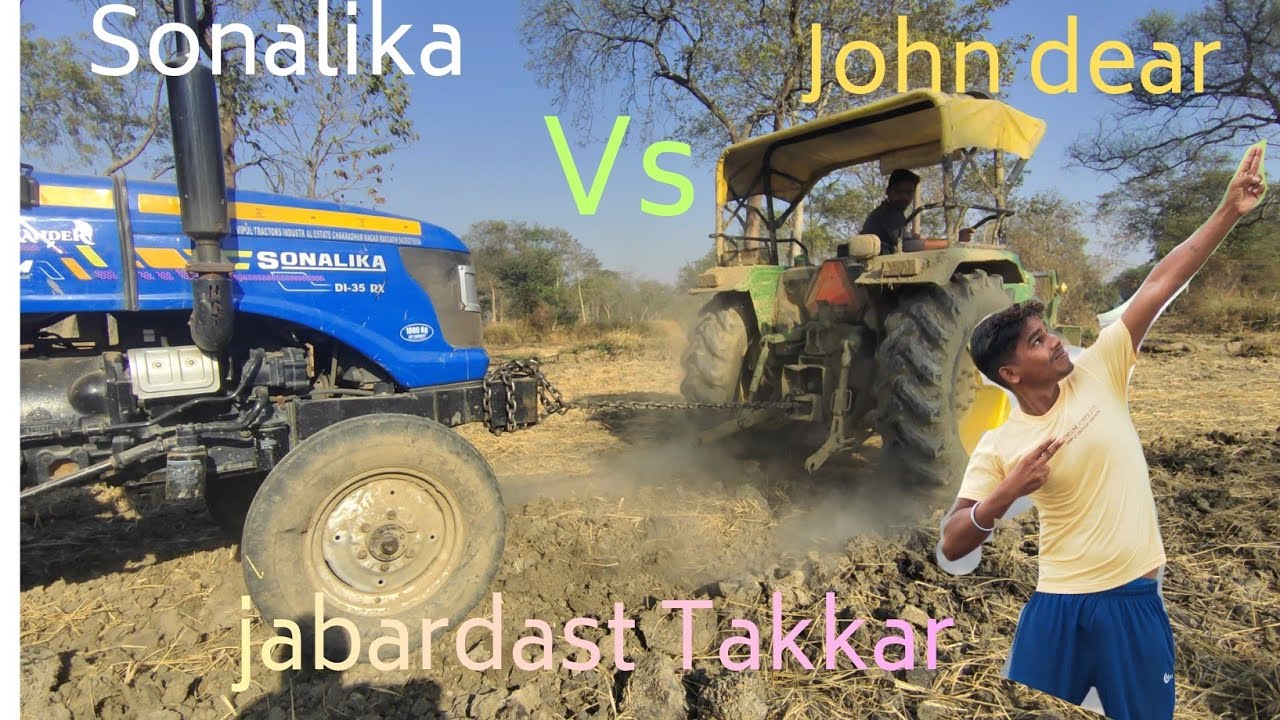 Sonalika vs John Deere: ट्रैक्टरों की असली टक्कर! कौन जीतेगा? 🚜💪#viral #trending #tractor#nisu#sunil