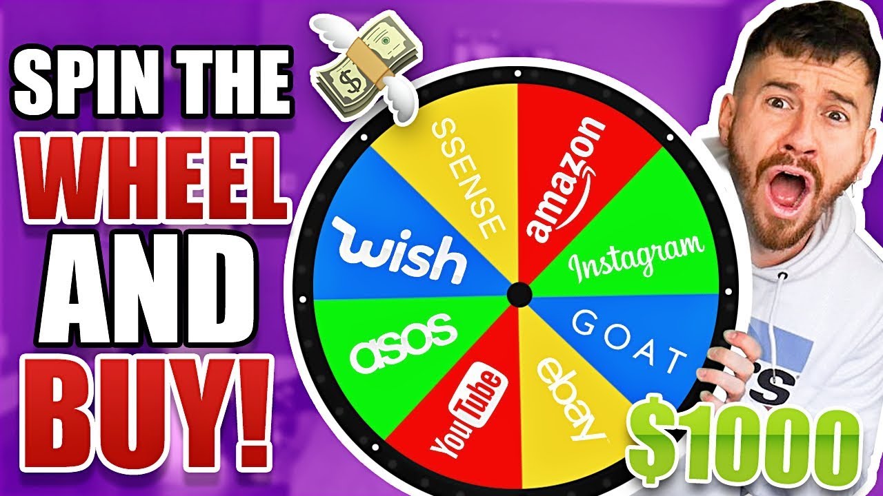 Spin The Mystery Wheel and Buy Whatever It Lands On! ($1,000 CHALLENGE WISH, ASOS, AMAZON ETC.)