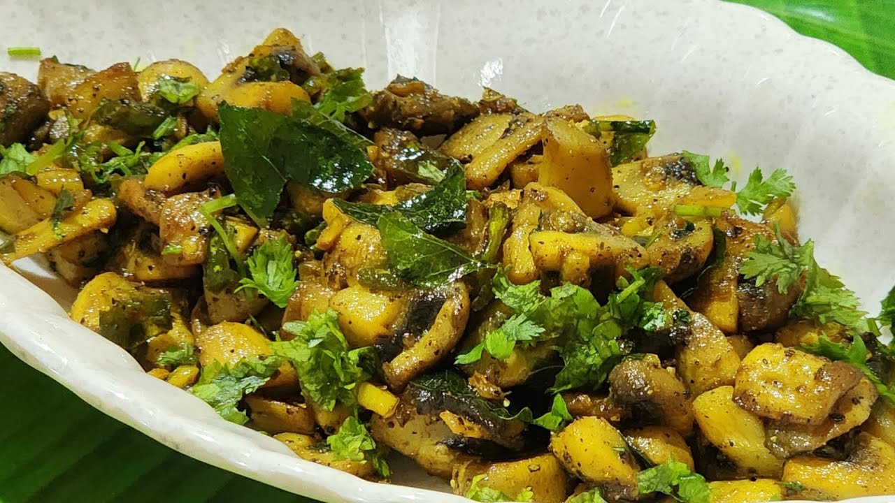 మష్రూమ్ పెప్పర్ ఫ్రై 😋👌👌👌చాలాచాలా బాగుంటుంది తప్పకుండా ట్రై చేసి రుచిచూడండి😄👍 Mushroom pepper fry😋👌 