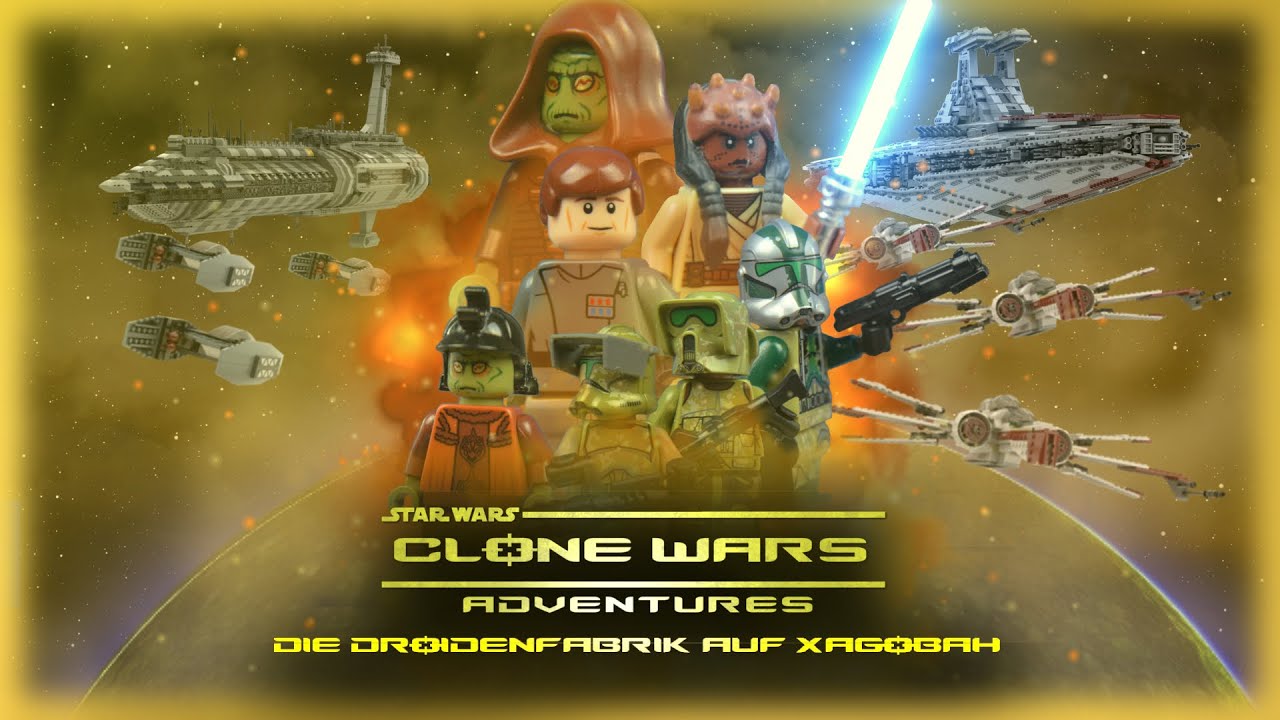 Star Wars Clone Wars Adventures - Die Droidenfabrik Auf Xagobah | Lego Star Wars Stop Motion