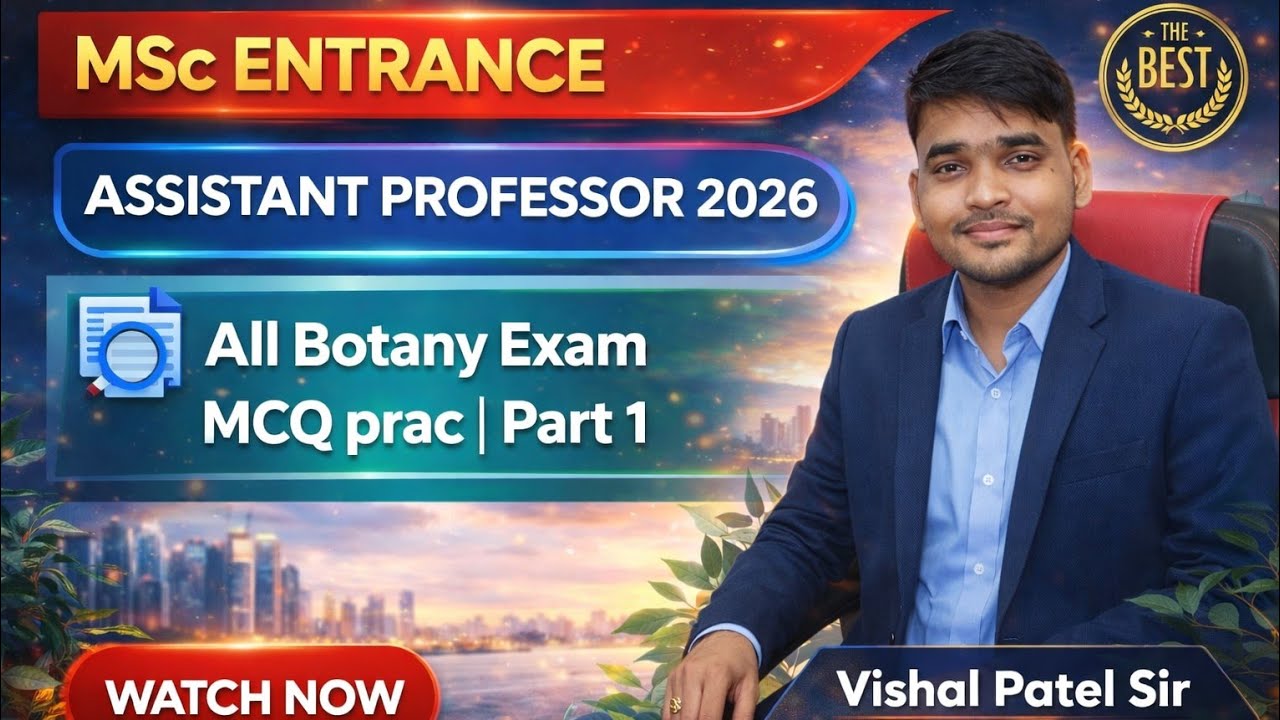 Part 1 | All Botany Exam | MCQ Practice | Msc Entrance & Assistant Professor