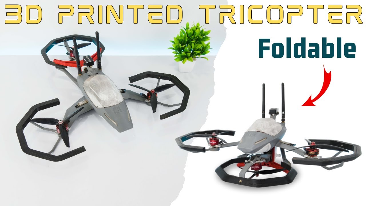 I Built a Foldable Tricopter (It Actually Works!)