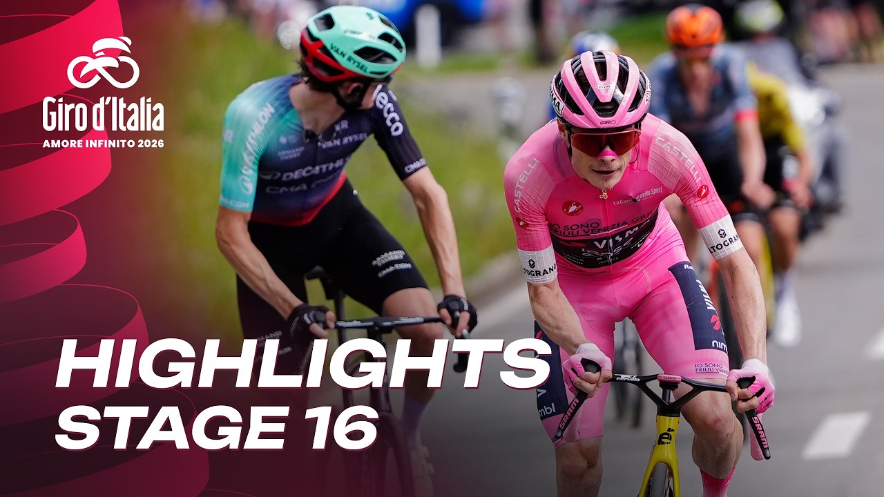 BRUTAL GIRO D&rsquo;ITALIA STAGE FULL OF CLIMBING CHAOS!!!😮&zwj;💨😍| Giro d'Italia 2026 - Stage 16 | Highlights