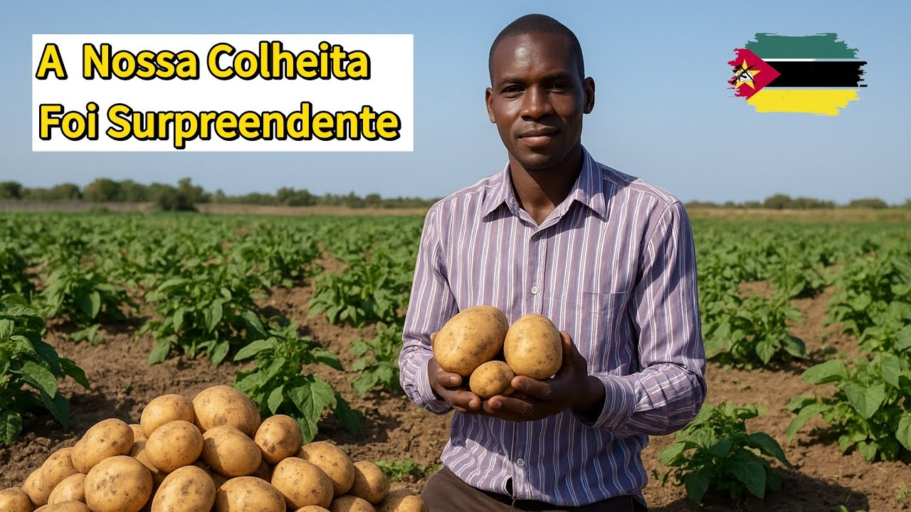 🥔 Colheita da Batata Reno em Moçambique | 4 Meses Depois no Campo 🌱