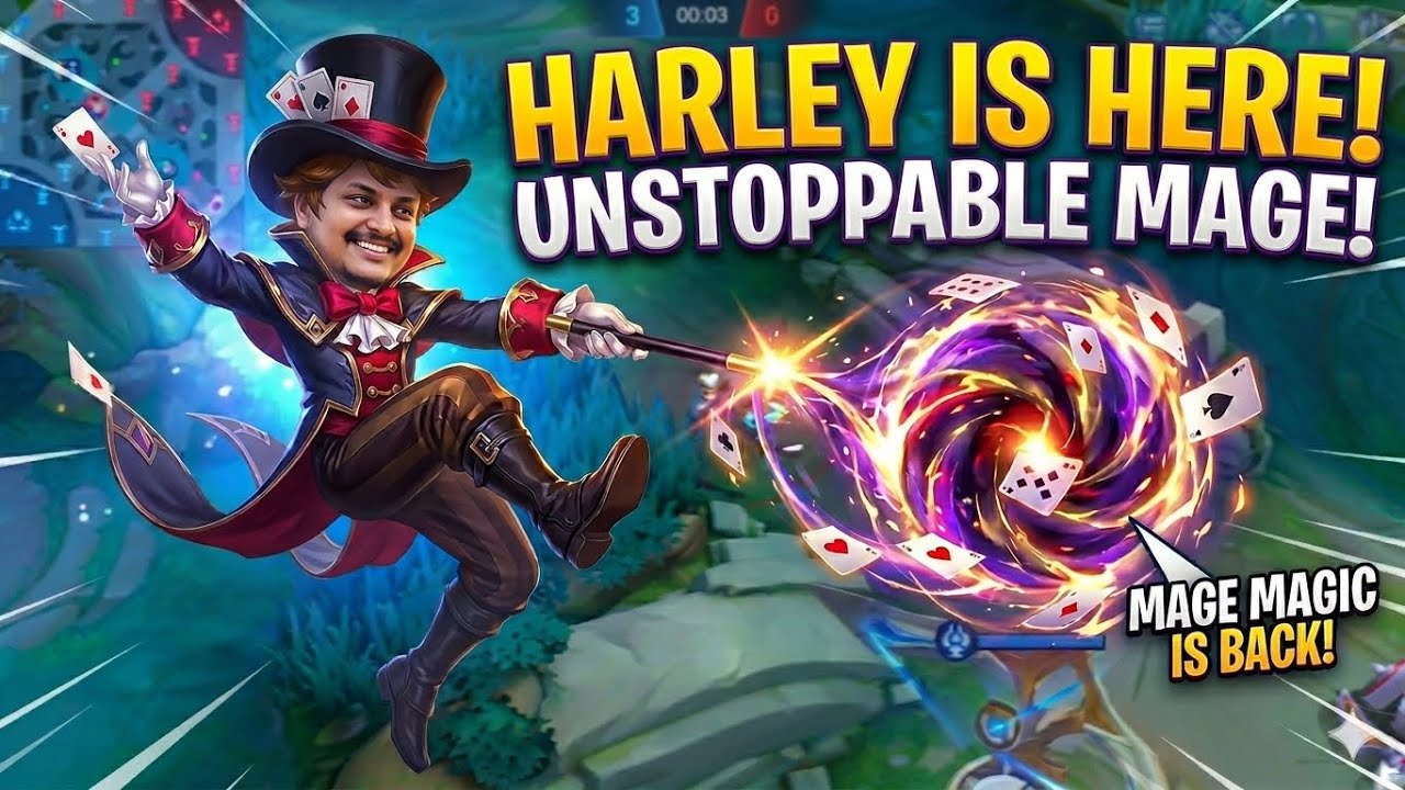 Why Harley is the Best Mage Right Now🃏🪄🎩 #mlbb #mobilelegends 
