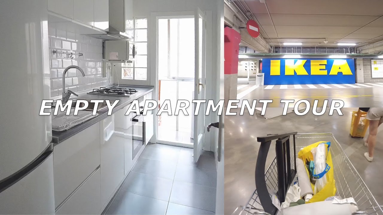 Empty apartment tour in Europe + ikea shopping 🏠 | living alone in my new house | moving vlog ep1