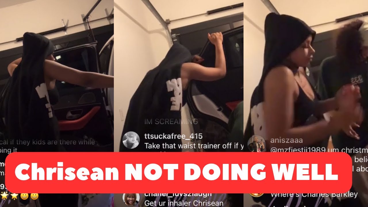 Chrisean almost PASS*S out while on LIVE !! No one helped her 😳