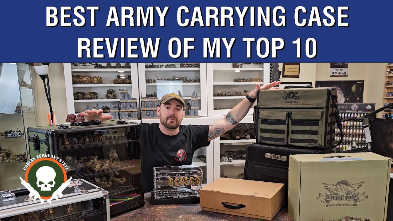 Product Review: Top 10 Army Transport Cases for Wargame Armies