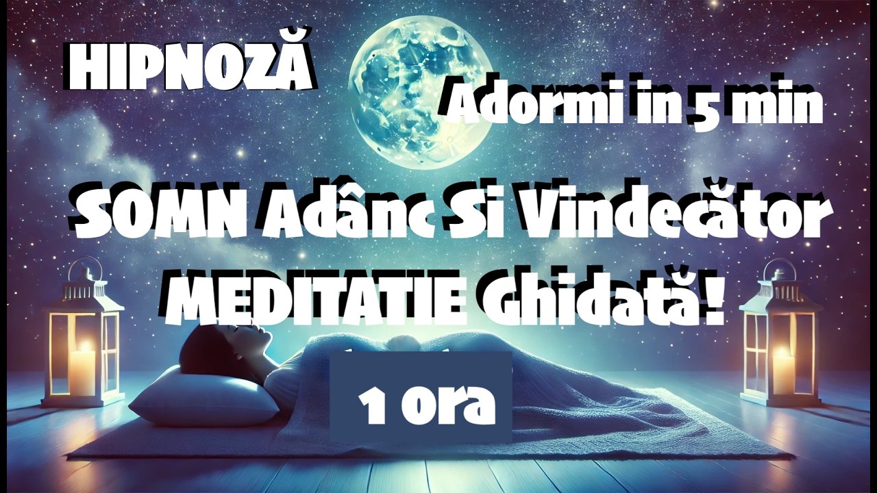 ✅ SOMN Adânc Si Vindecător 🧘 MEDITATIE Ghidată! HIPNOZĂ 🌙✨Transă Ghidată pentru Somn Profund - 1 ora