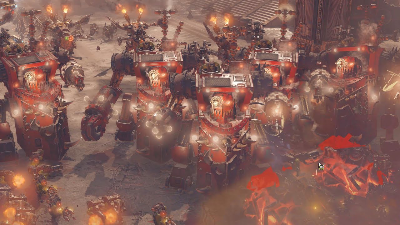 MEGA MASSIVE BATTLE! Space Marines vs Orks - Direct Strike Mod - Cinematic Video - Dawn Of War 3