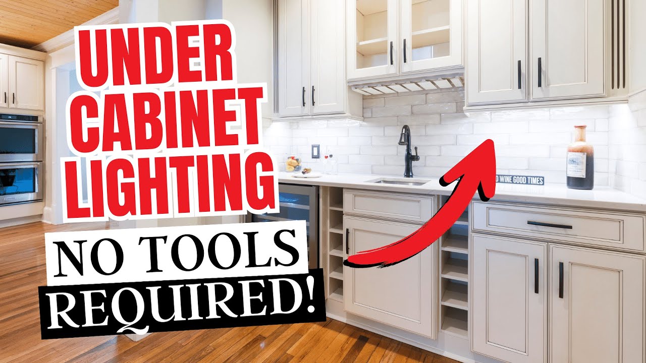 Easy Kitchen Upgrade! Install UNDER CABINET Lights in Minutes With No Tools