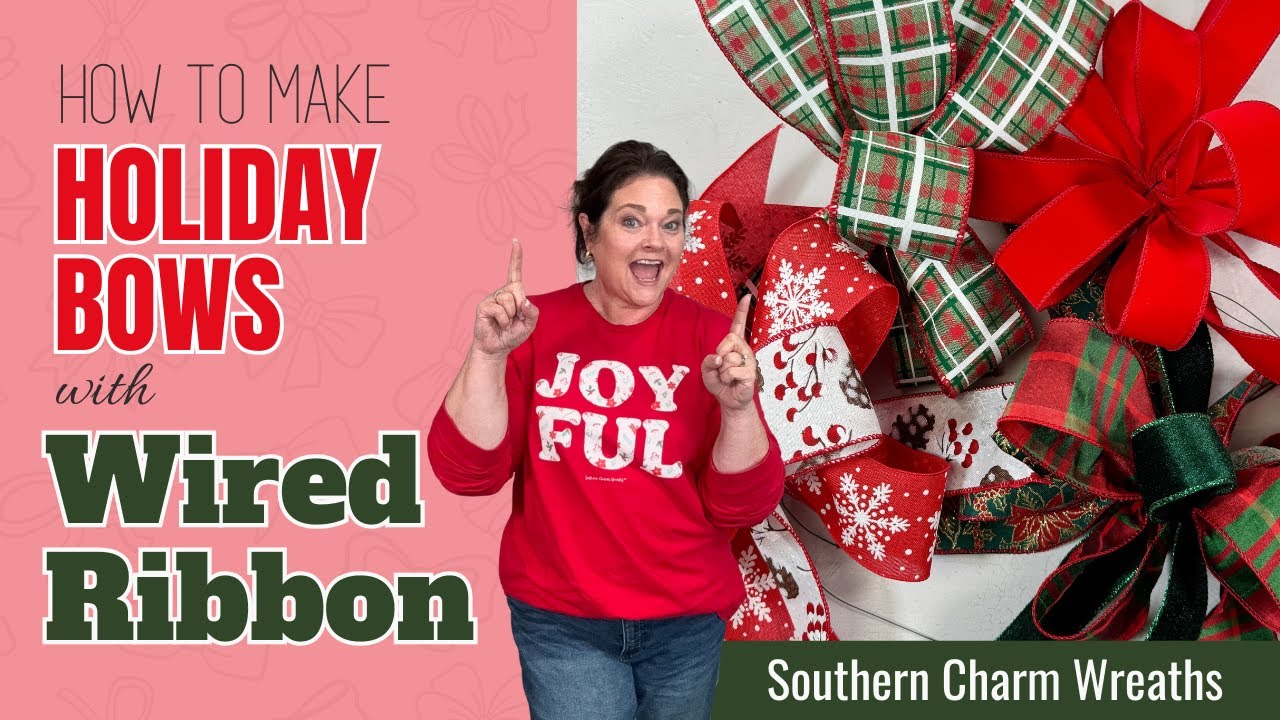 How to Make Holiday Bows with Wired Ribbon