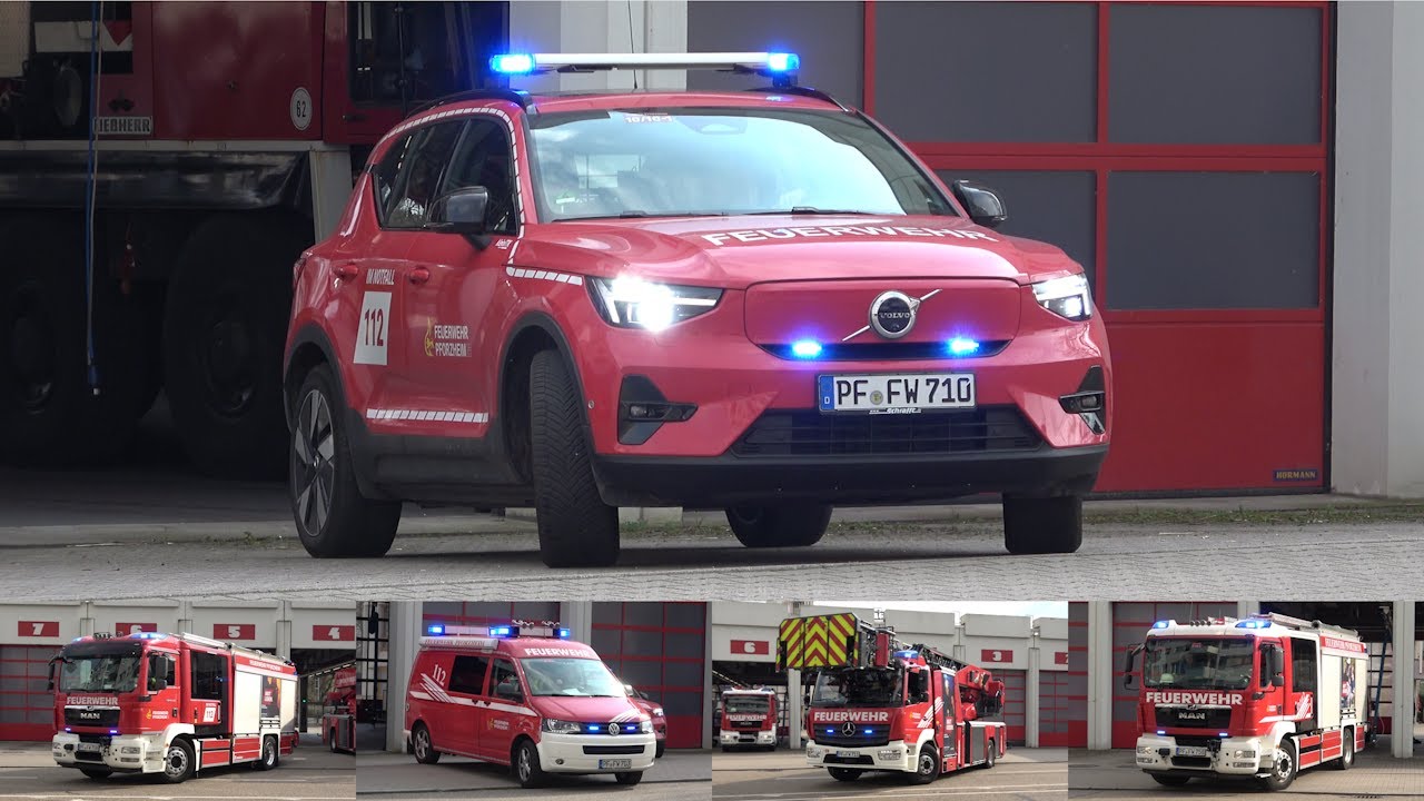 [‼️ELEKTRO KDOW‼️ | ERSTMALIG] LÖSCHZUG + KDOW BERUFSFEUERWEHR PFORZHEIM | #berufsfeuerwehr