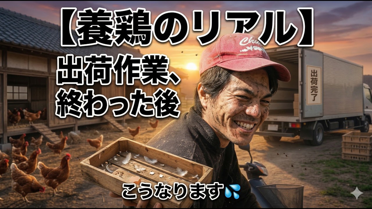 【養鶏のリアル】出荷作業、終わった後こうなります