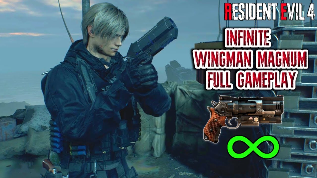 INFINITE WINGMAN MAGNUM ONLY!! Full Gameplay - Resident Evil 4 Remake