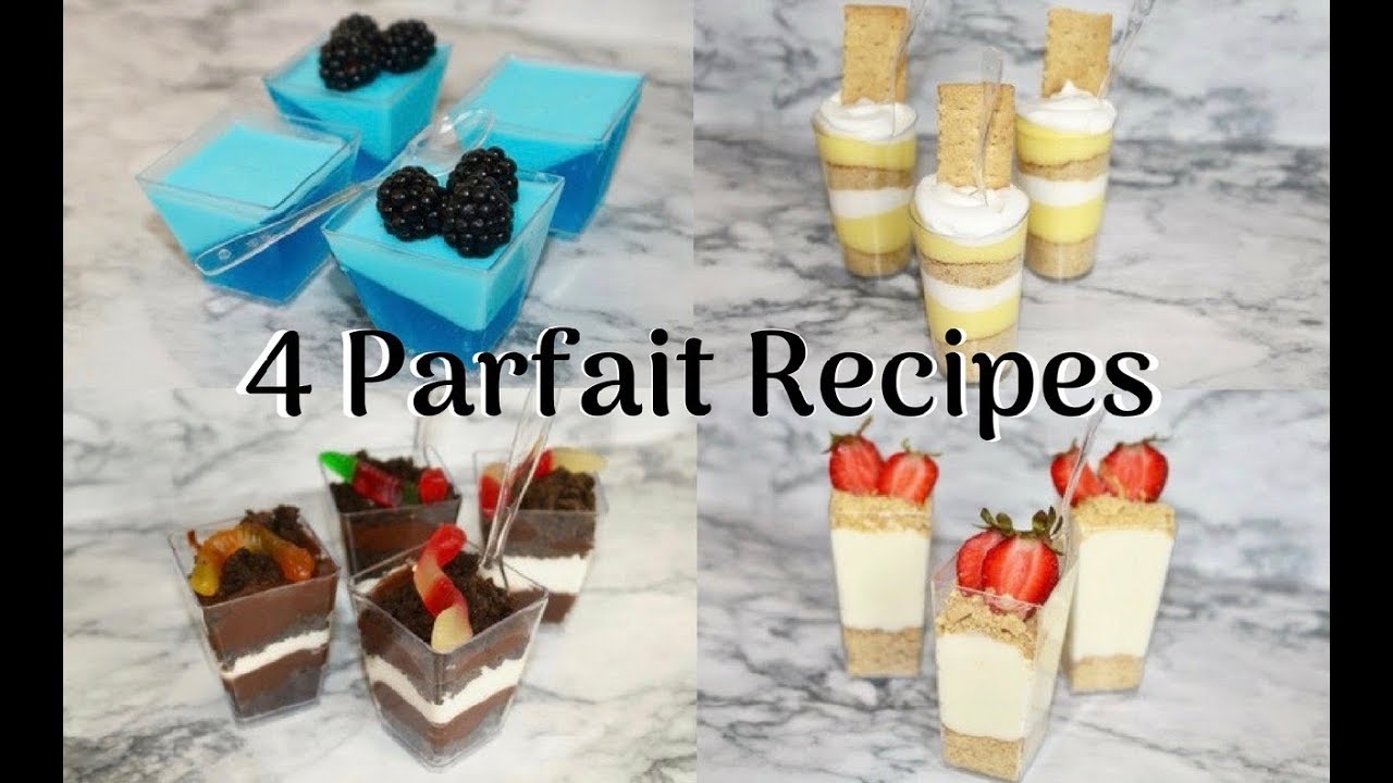 ЛЕГКИЕ рецепты парфе без выпечки в чашке #nobake #easyrecipe #parfait #desserttable #nobakedesserts
