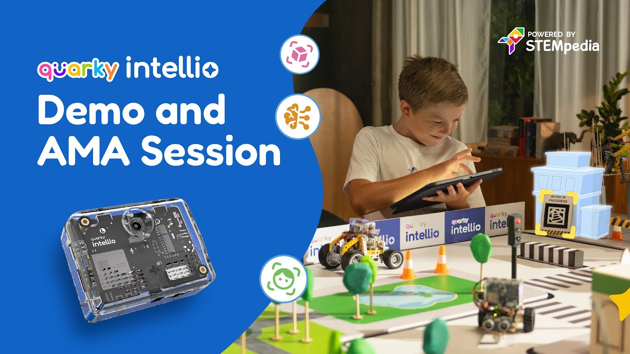 Quarky Intellio LIVE Demo and AMA | AI, AR DIY Robotics Kit