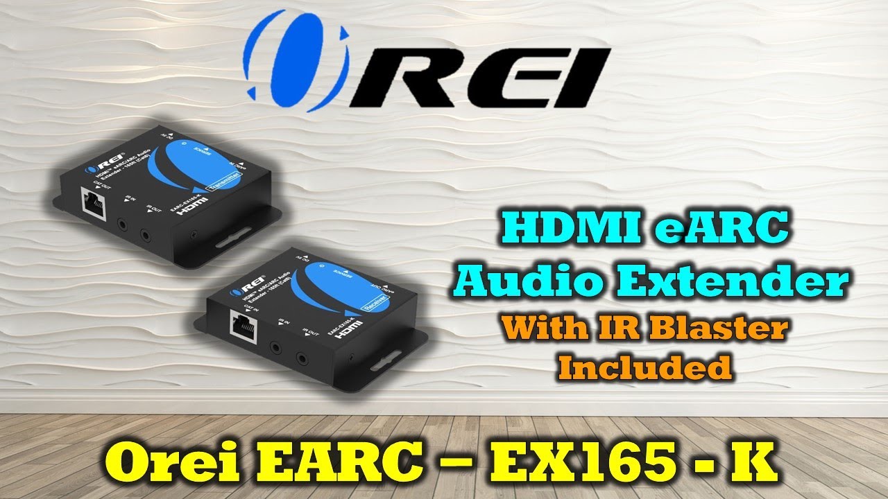 Long Range eARC Audio Extension Over LAN &ndash; OREI HDMI Audio Balun 165ft