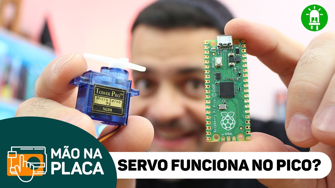 Como Usar Servomotores no Raspberry Pico ? #MãoNaPlaca