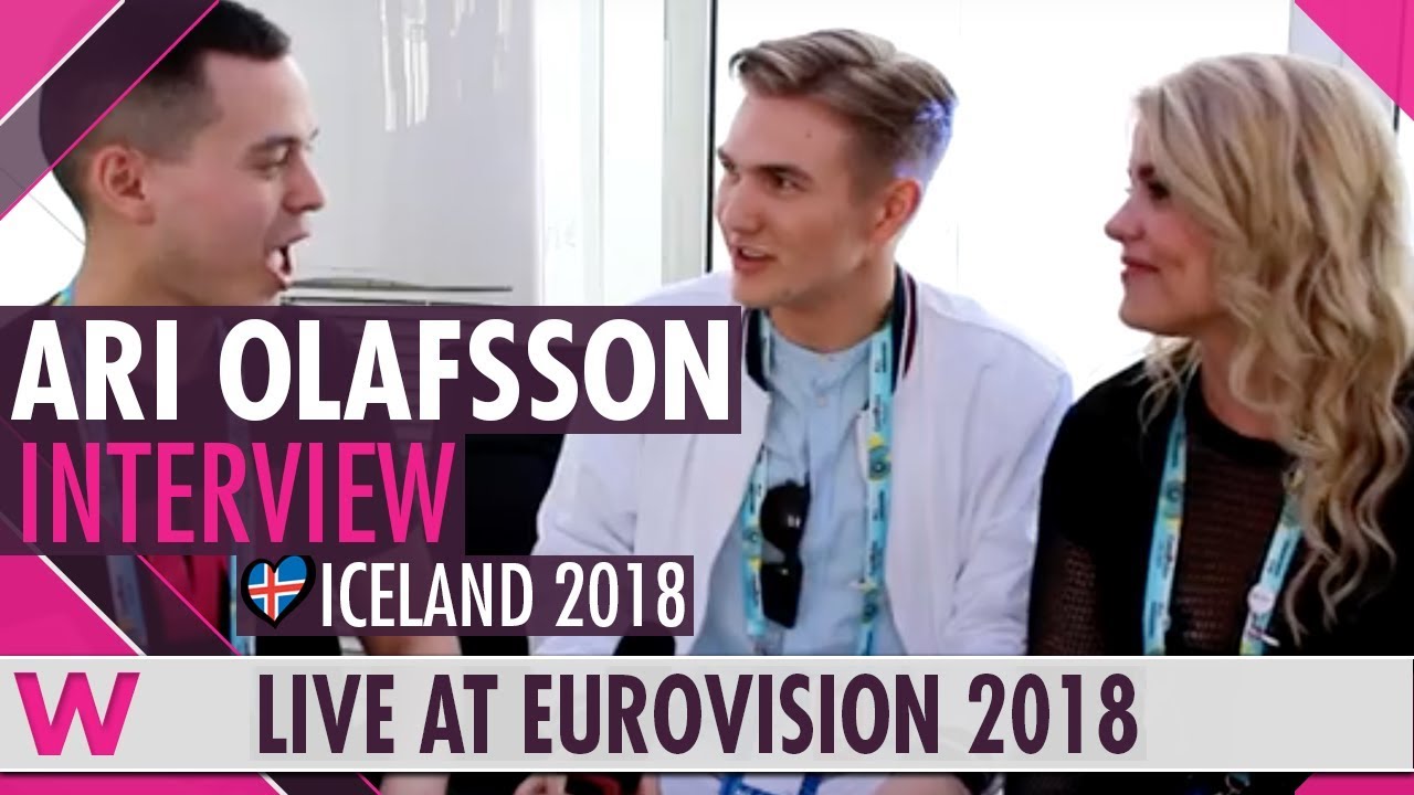 Ari &Oacute;lafsson (Iceland) interview @ Eurovision 2018