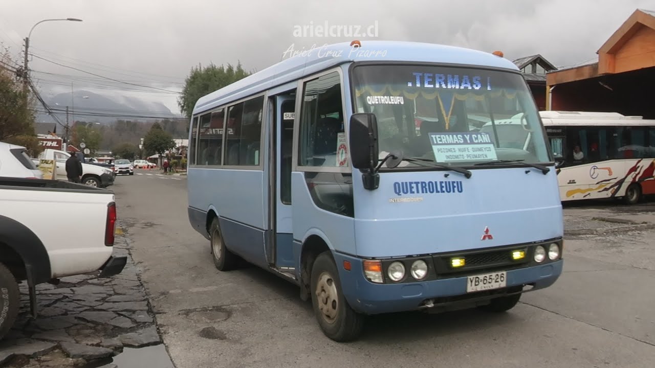 Bus Pucón - Huife | Mitsubishi Fuso Rosa YB6526